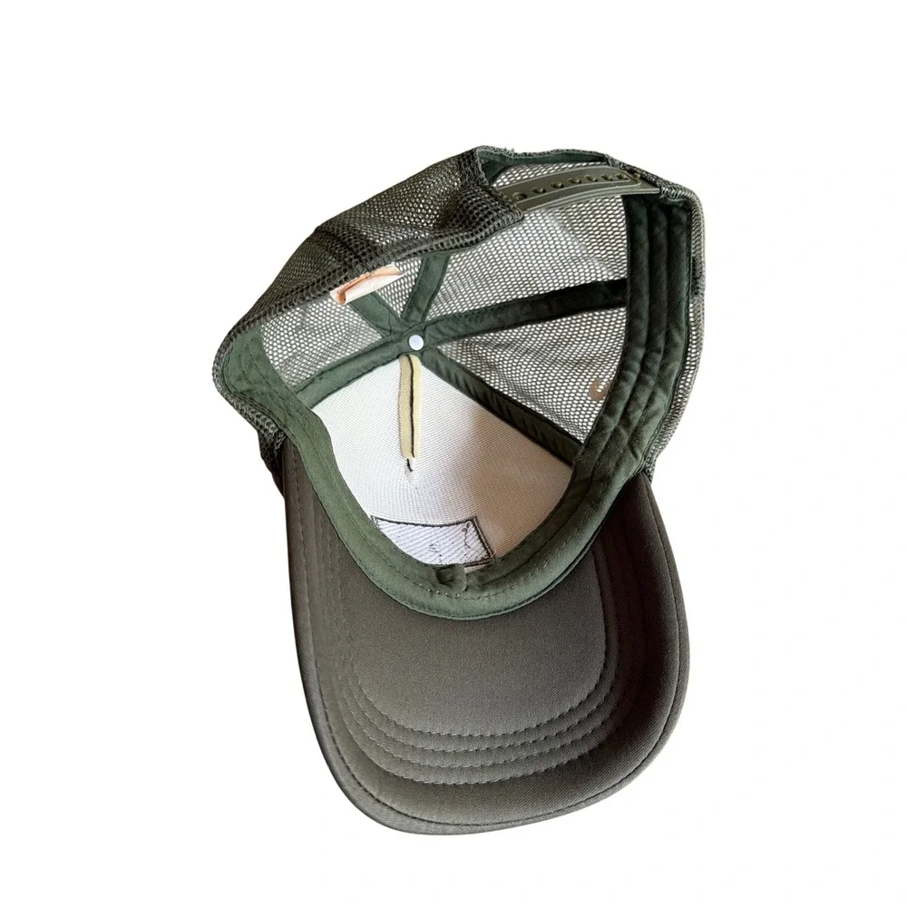 Ford Bronco Trucker Hat Olive Green Built Wild Snapback Rope Foam Mesh Cap